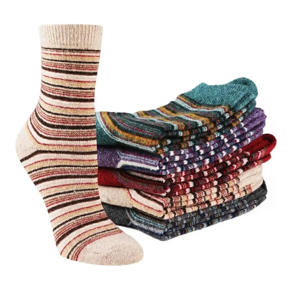 Multi-colored striped socks